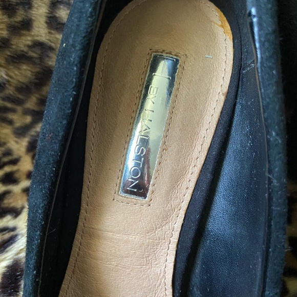 Black Suede H by Halston Pumps - Picture 2 of 7